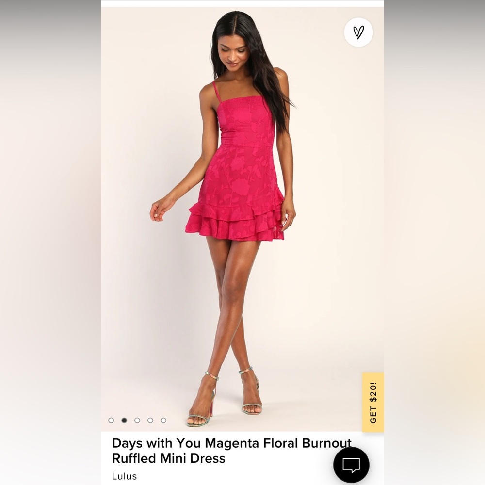 Lulu’s Floral muffled mini dress